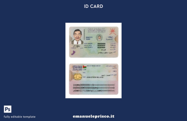 modello ID Oman in stile verificato